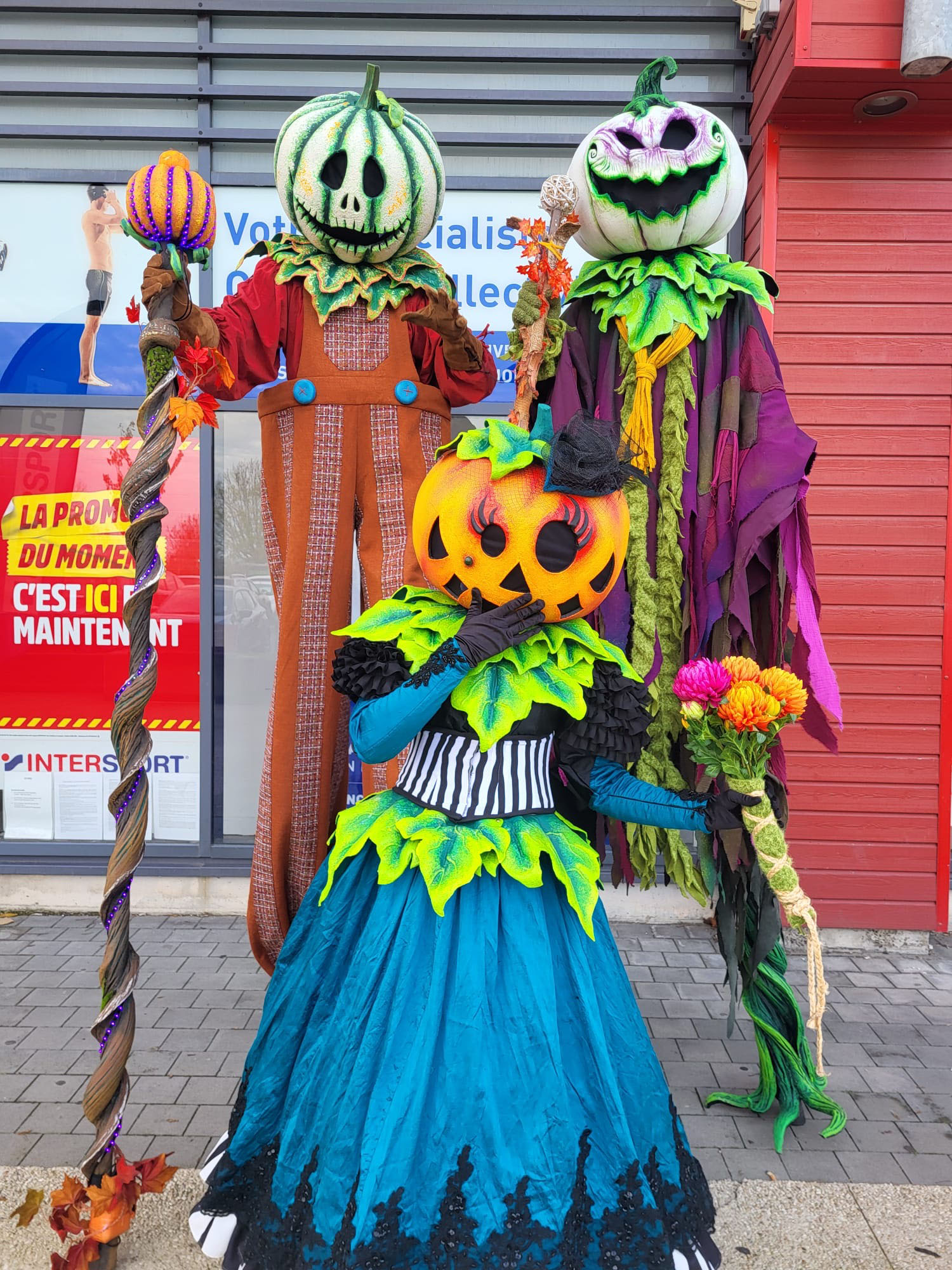 Animations Halloween : la famille citrouilles