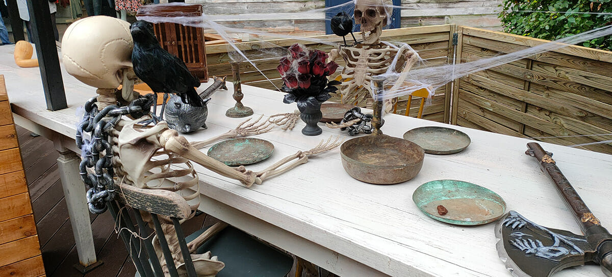 Décor sur le thème Halloween extérieur