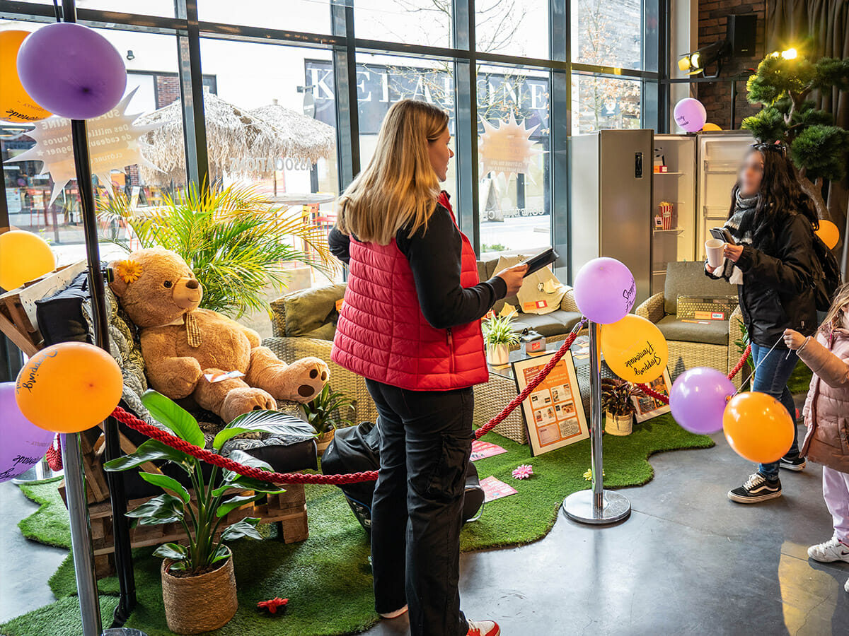 Animation vitrine gagnante