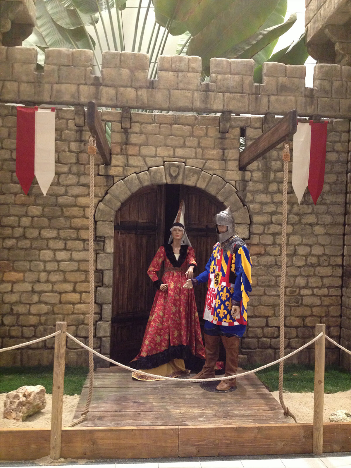 Scénographie Moyen-âge avec son château