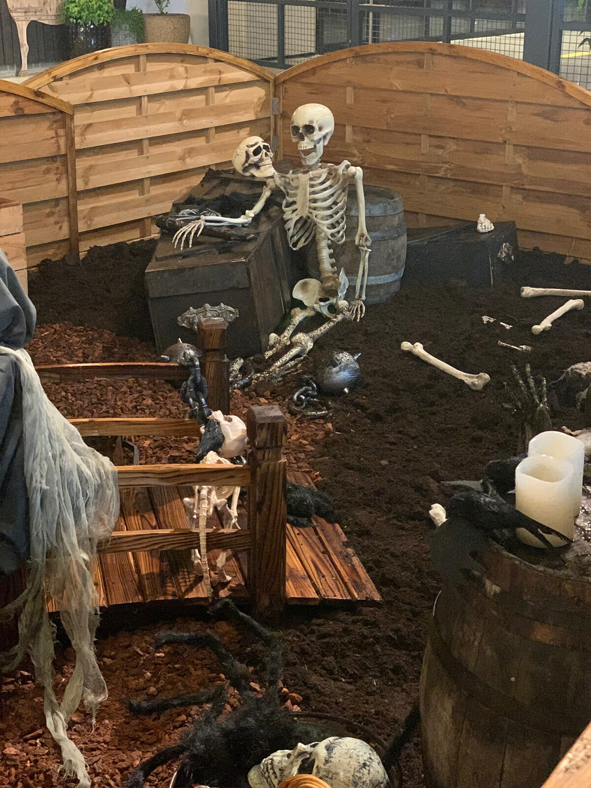 Décoration sur le thème Halloween extérieur
