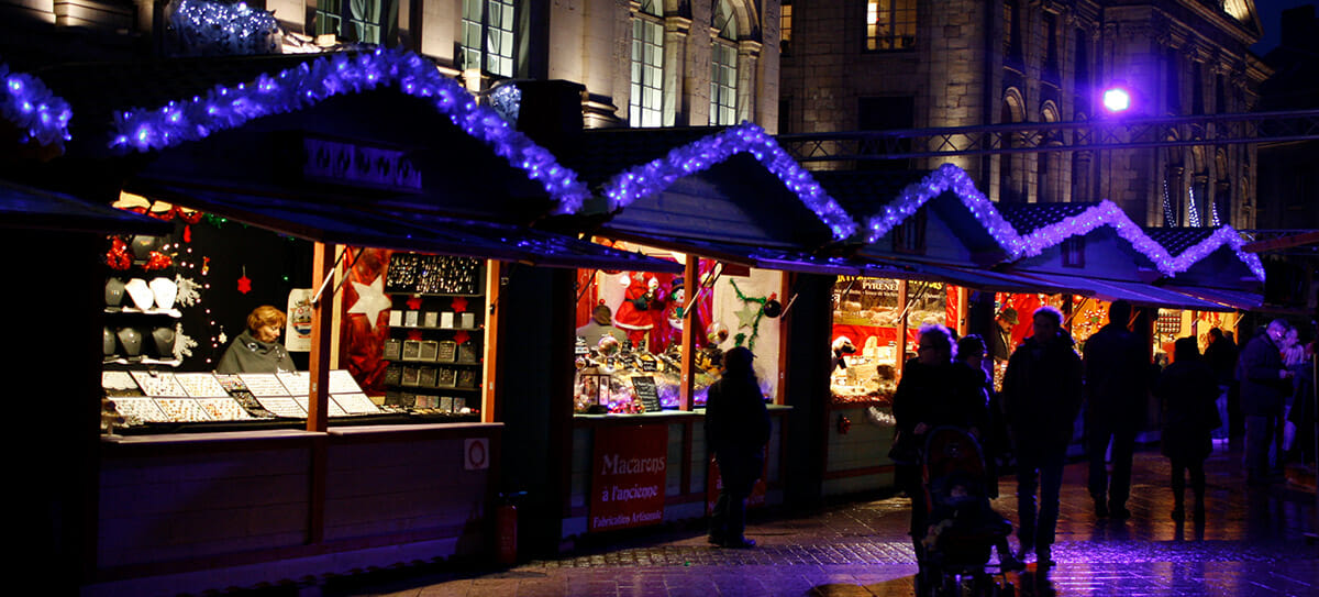 Illumination marché de Noël