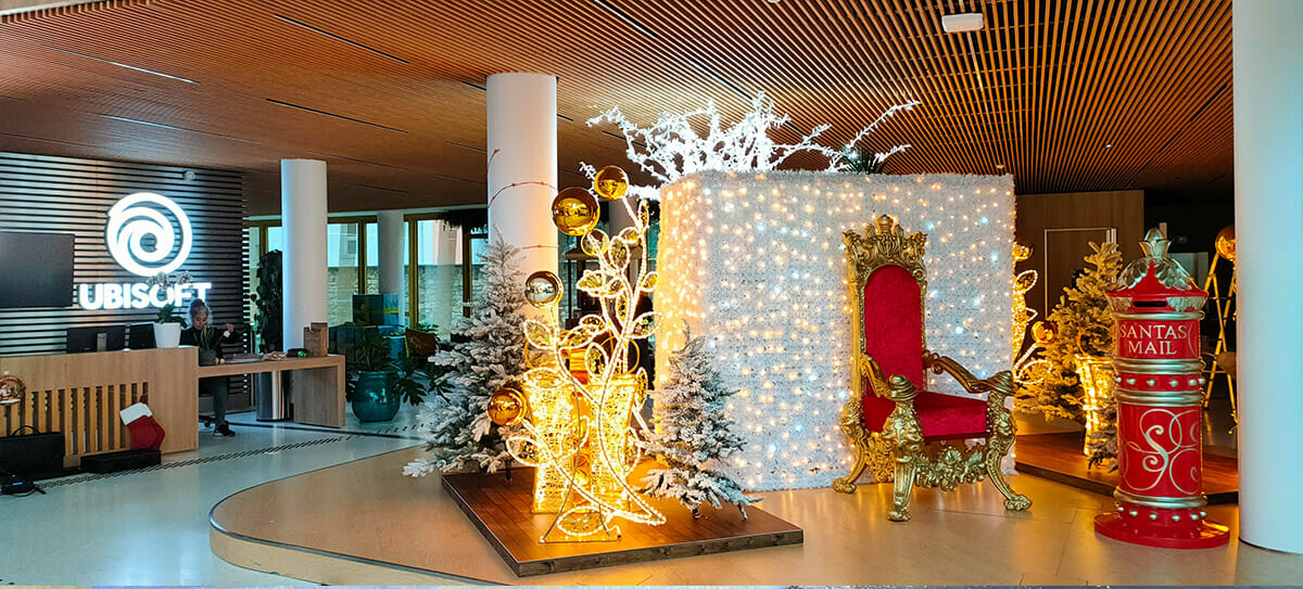 Scénographie Noël entreprise