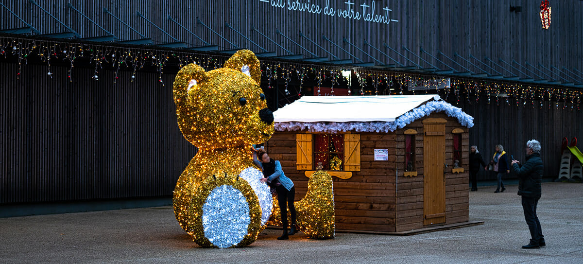 Masterpiece Noël Nounours et chalet