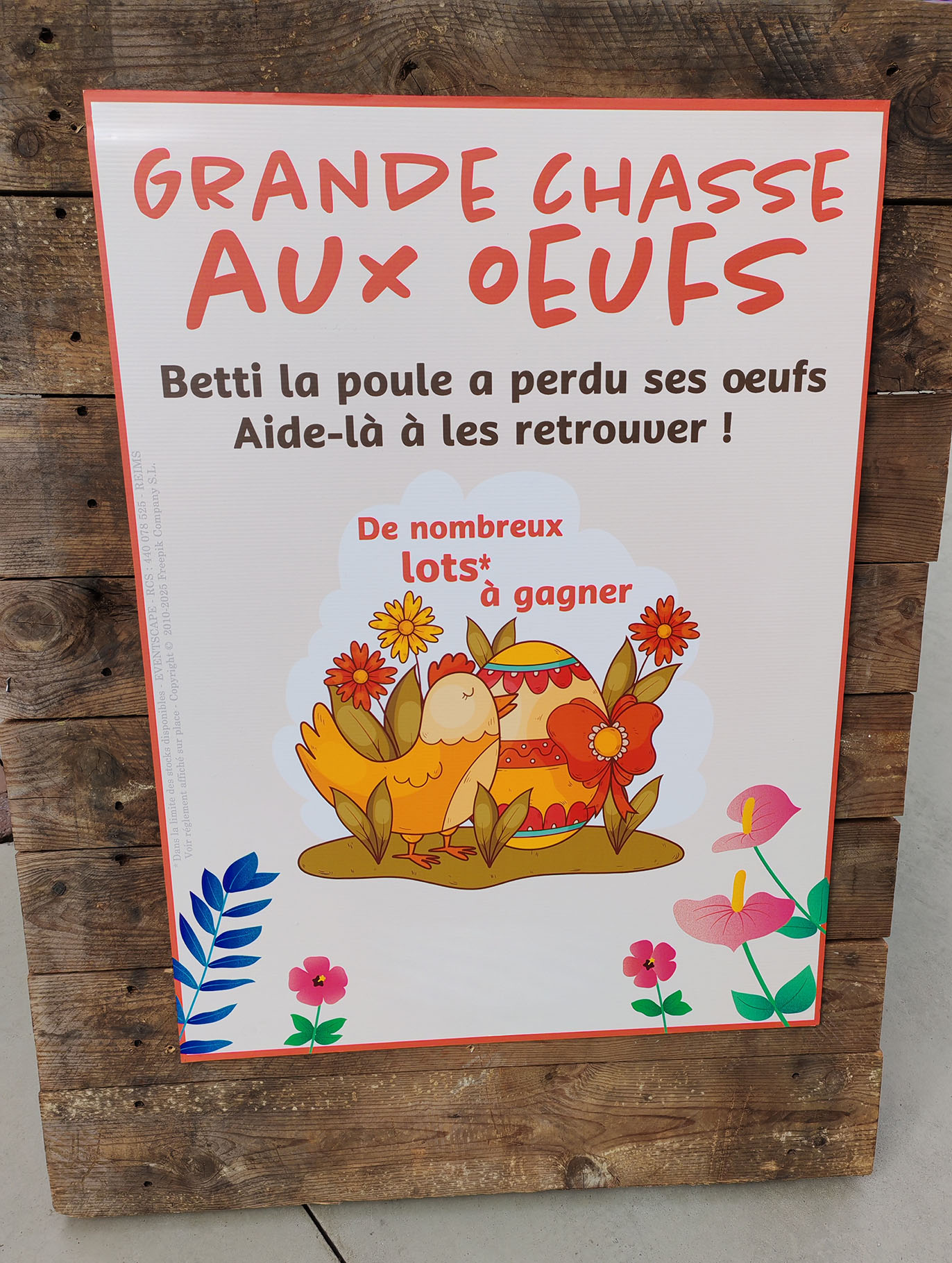 Panneaux chasse aux trésors/œufs