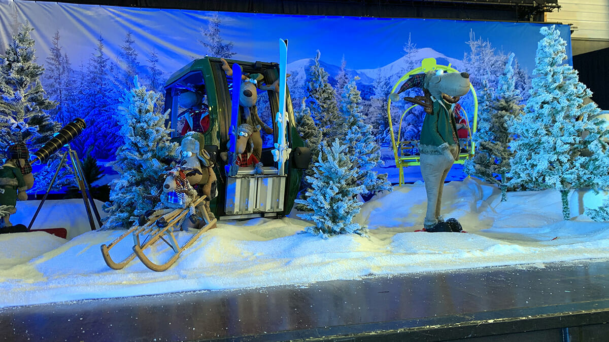 Scénographie marché de Noël