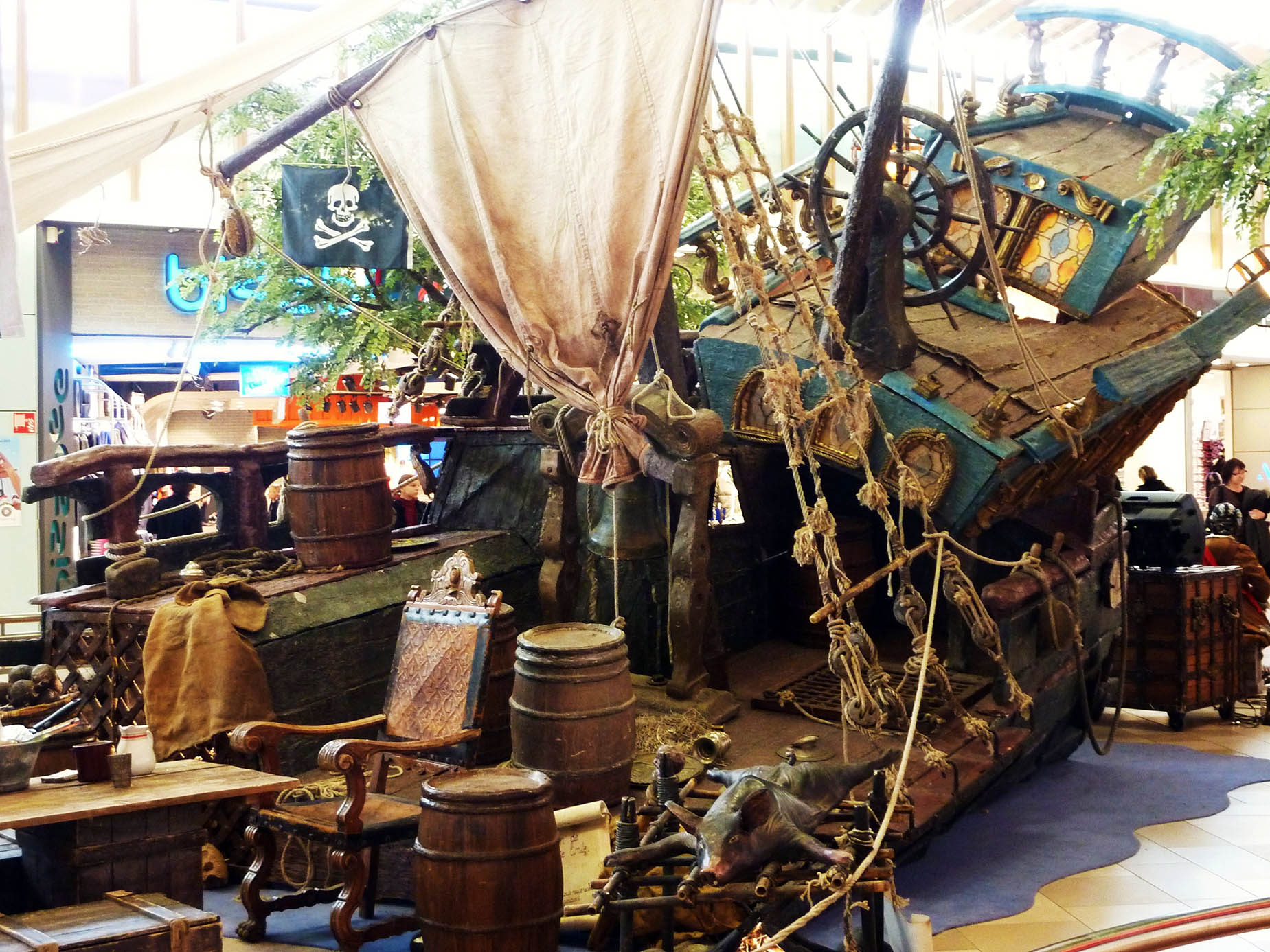 Le galion : de nombreux détails