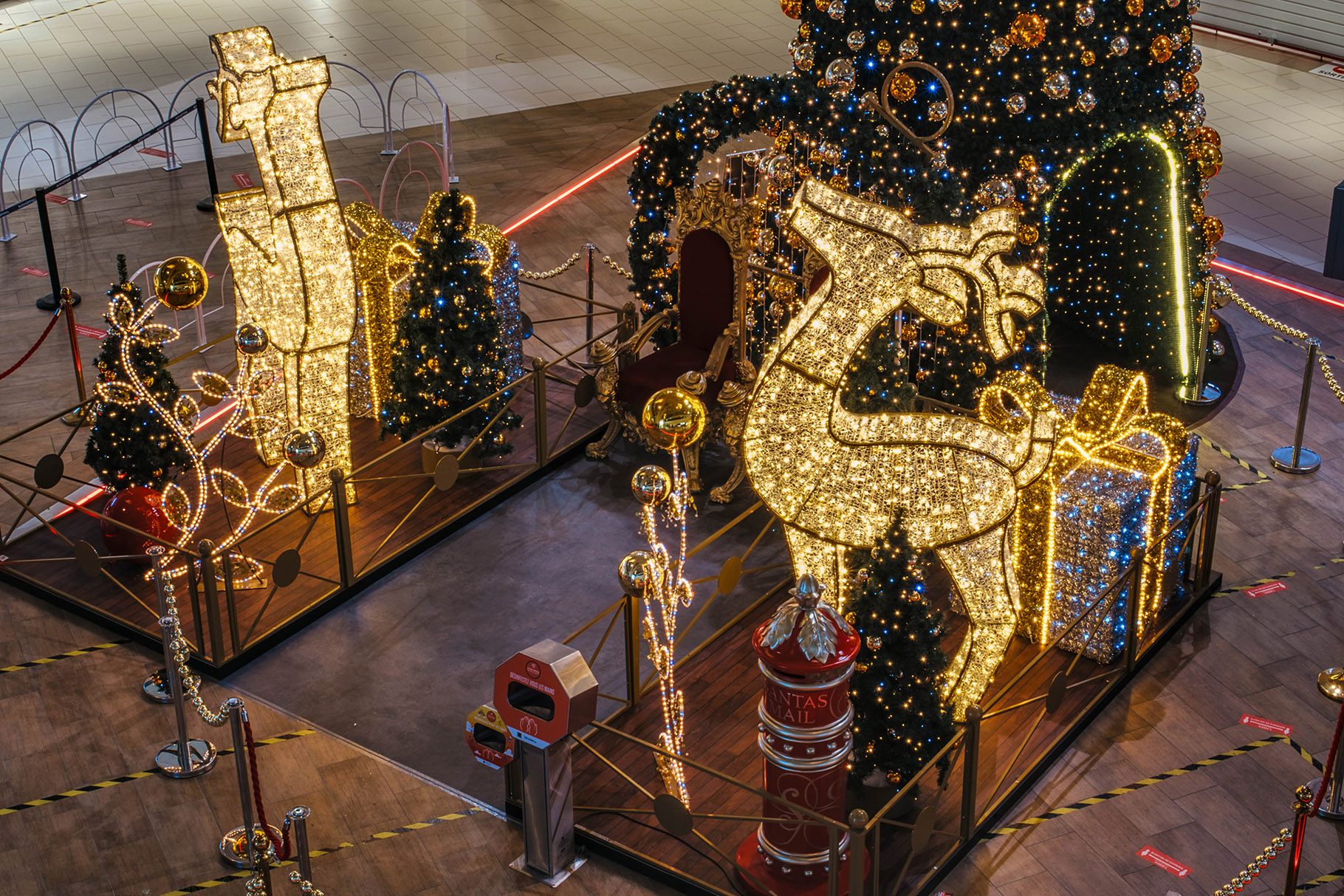 Espace trône du père noël