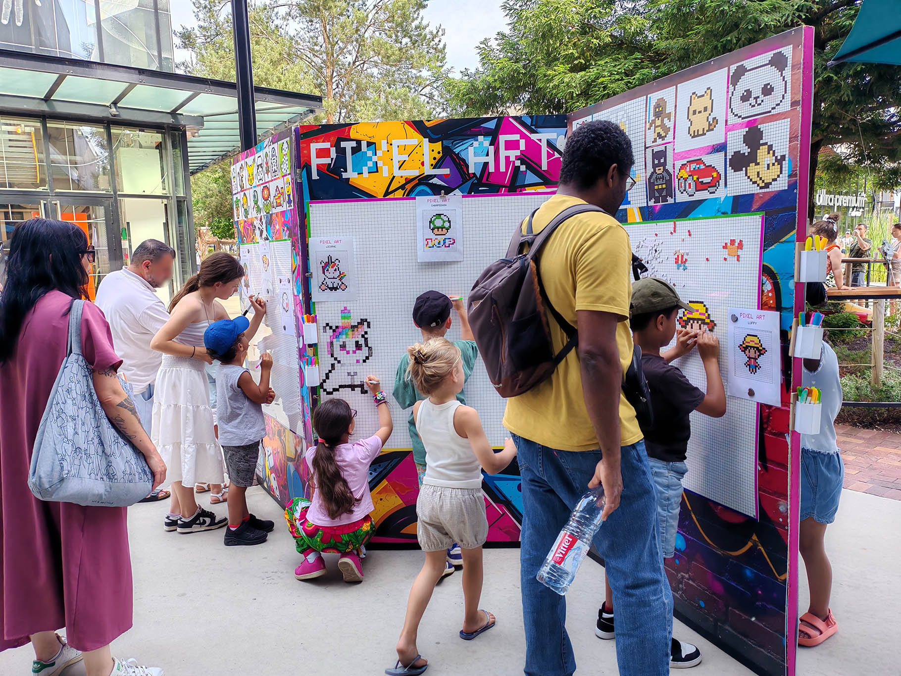 Animation Street art : les magnets et coloriage